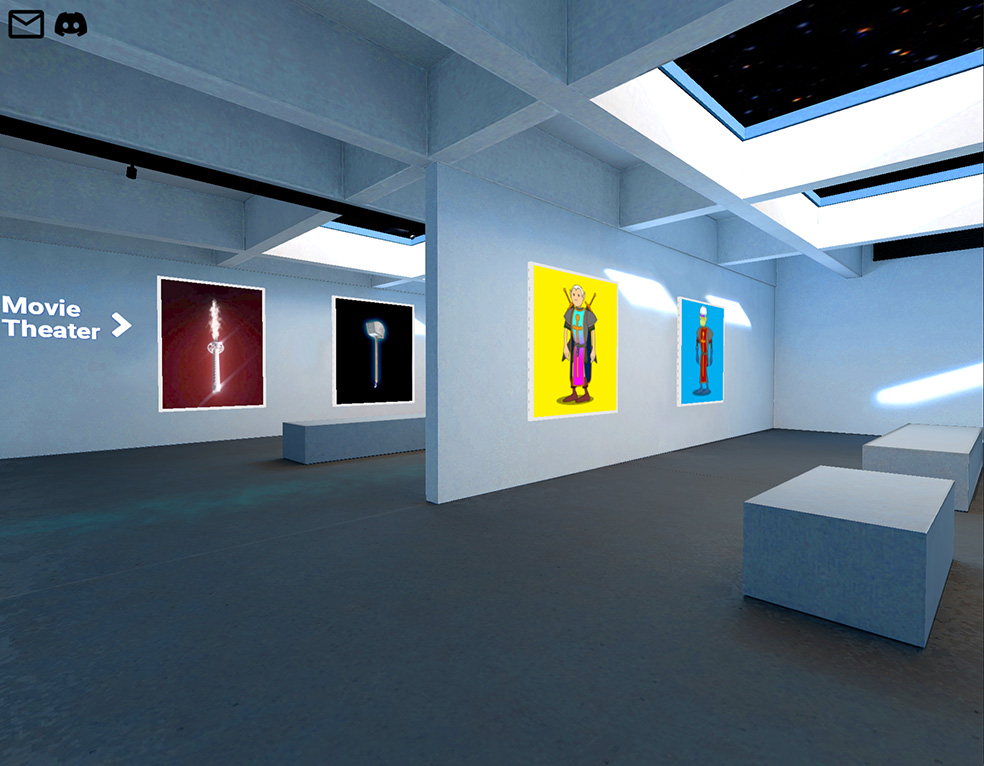 Curio Art Gallery browser-based 3D gallery